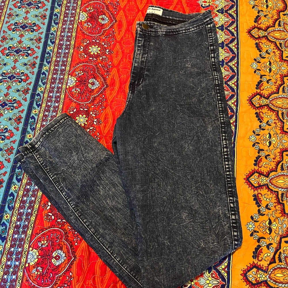 American Apparel acid wash jeggings